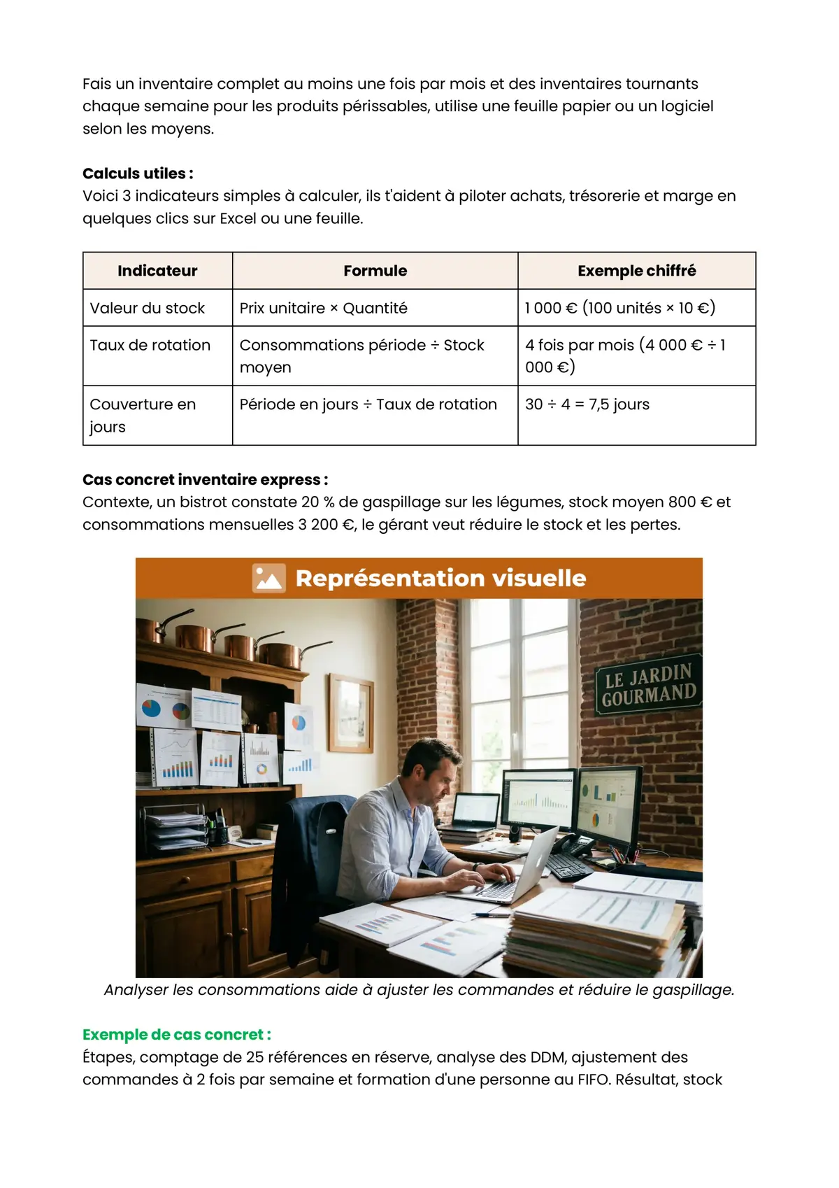 Example Fiche de Révision CAP HCR